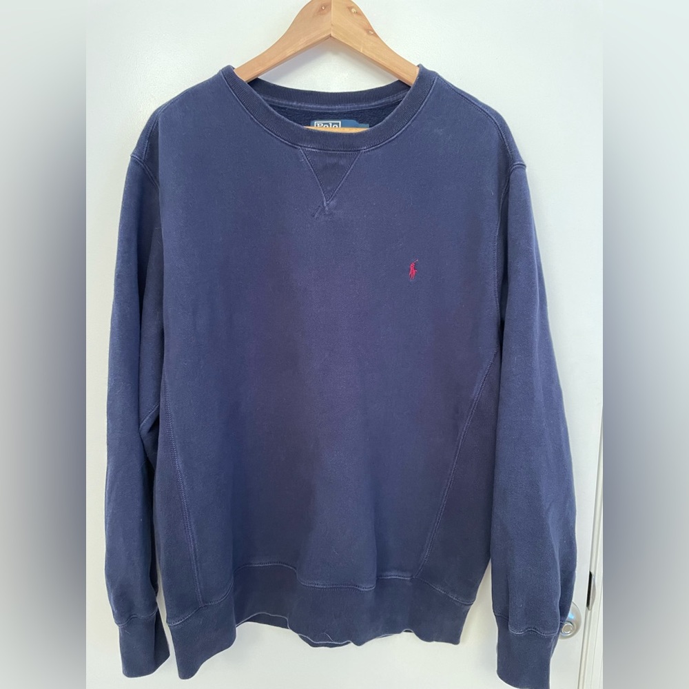 Navy size large Polo sweatshirt